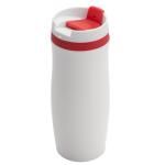 Kubek izotermiczny Viki 390 ml czerwony/biały