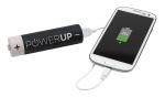 Powerbank POWER UP, szary, czarny