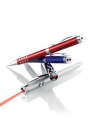Długopis, wskaźnik laserowy, lampka LED
