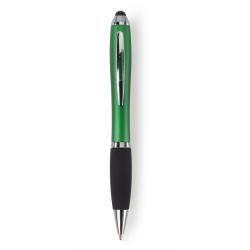 Długopis z gumowym uchwytem i kolorowym korpusem