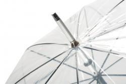 Parasol PANORAMIX, transparentny, srebrny