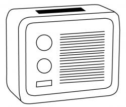Stylowe radio ICE RADIO, biały